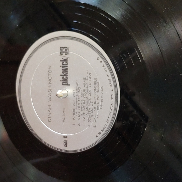 Dinah Washington Vinyl LP Record - Picture 5 of 6